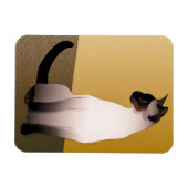 シールポイントシャメネコ マグネット (横)