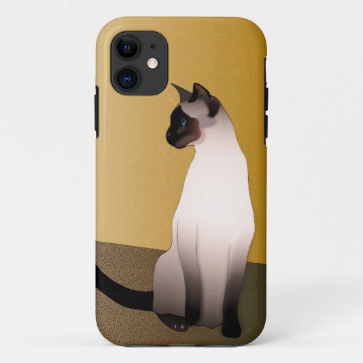 シールポイント・シャム猫 Case-Mate iPhoneケース (裏面)