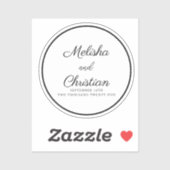 シールミニマリストのモダンカリグラフ シール (シート)