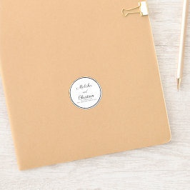 シールミニマリストのモダンカリグラフ シール