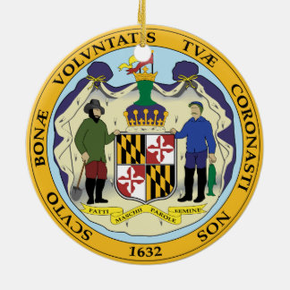 シールメリーランド州 セラミックオーナメント