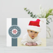 シールモダンフォトホリデーカード シーズンカード (スタンド正面)