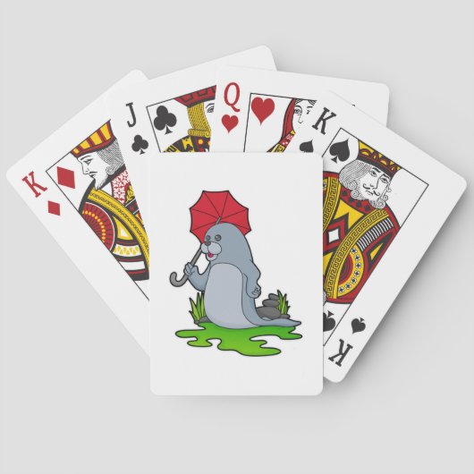 シールレイン傘 トランプ (裏面)