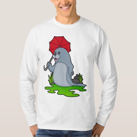 シールレイン傘 Tシャツ (正面)