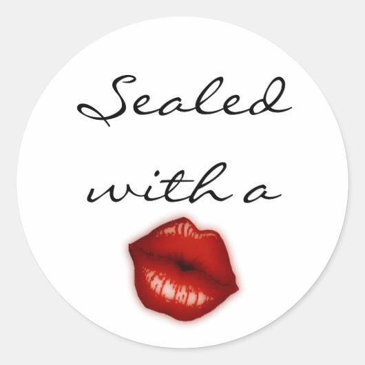 シール付きのキス ラウンドシール (正面)