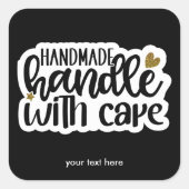 シール付き手作り気にハンドル スクエアシール (正面)