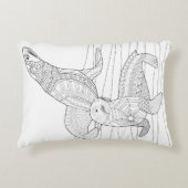 シール大人の着色枕 アクセントクッション (正面)