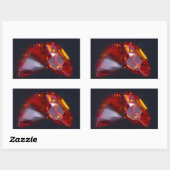 シール宝石長方形 長方形シール (シート)