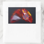 シール宝石長方形 長方形シール (バッグ)