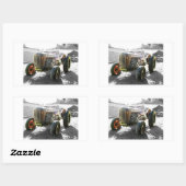 シール旧ヴィンテージトラクターファーム機械 長方形シール (シート)