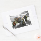 シール旧ヴィンテージトラクターファーム機械 長方形シール (封筒)