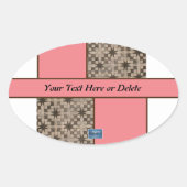 シール楕円（ピーチLED S.C.C.） RFPMDesigns ©️ 2023 楕円形シール (正面)