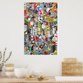 シール爆弾 ポスター (キッチン)