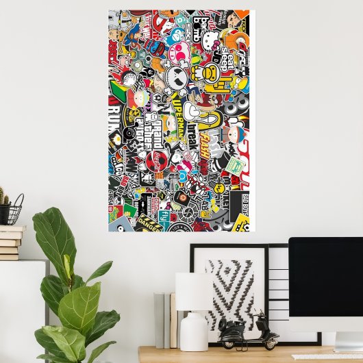 シール爆弾 ポスター (ホームオフィス)