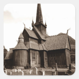 シール系図学ゴシック教会の墓石 スクエアシール