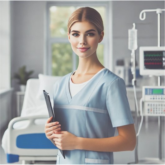 シール設計ナース日 シール (正面)