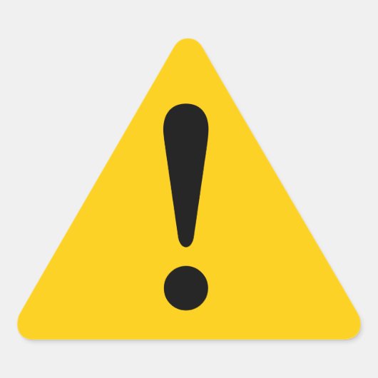 シール警告シール感嘆装置の作業 三角形シール (正面)