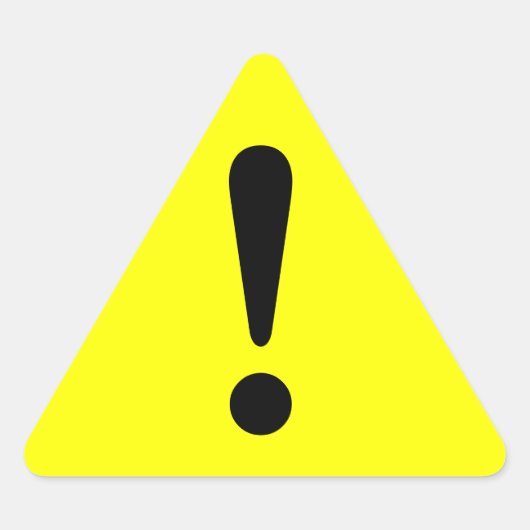 シール警告シール感嘆装置の作業 三角形シール (正面)