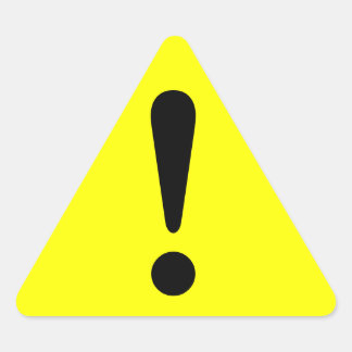 シール警告シール感嘆装置の作業 三角形シール