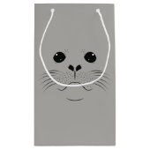 シール顔シルエット スモールペーパーバッグ (裏面)