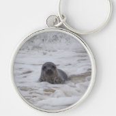 シール – アニマルプリントプレミアムスクエアキーチェーン キーホルダー (正面)