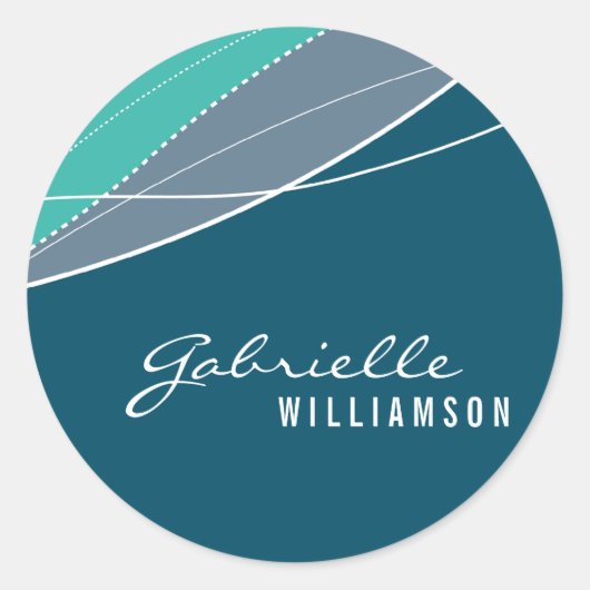 シール::エレガンスモダン2 ラウンドシール (正面)