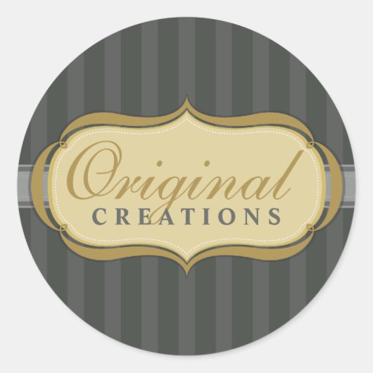 シール：:エレガント派手な13 ラウンドシール (正面)