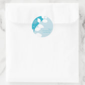 シール：：ゴムの葉1 ラウンドシール (バッグ)