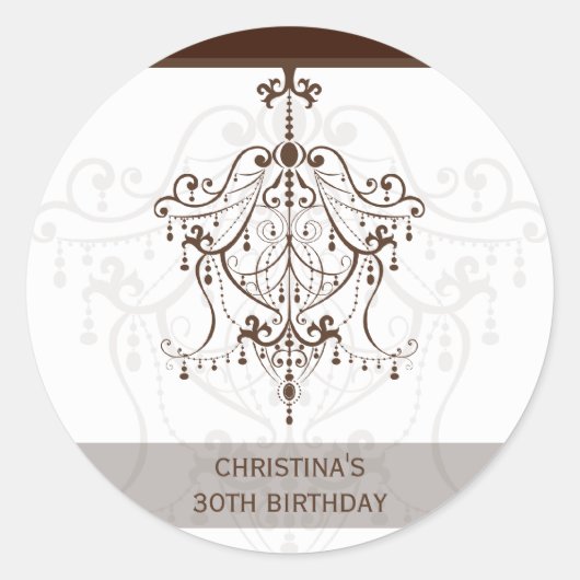 シール/シール::シャンデリア1 ラウンドシール (正面)