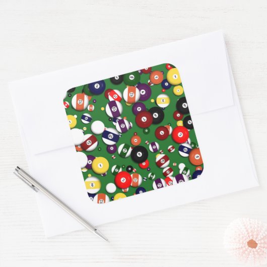 シール – ビリヤード (封筒)