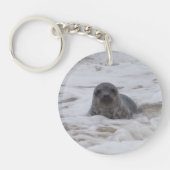 シール – フォトプリントアクリルラウンドキーチェーン キーホルダー (正面)