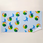 シール&ボールビーチタオル ビーチタオル (正面)