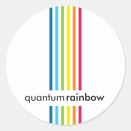 シール：：レインボウストライプド1 ラウンドシール (正面)