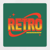 シール.レトロ.ピザ。ゲームオーバー。 ラベル (デザイン2)