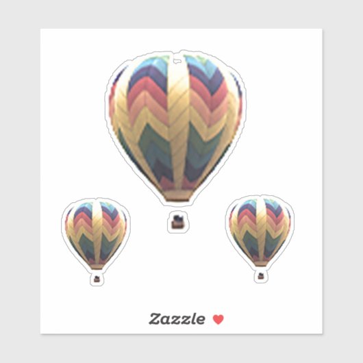 シール – 熱気球 (シート)