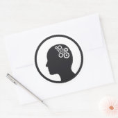 シール |脳で働くコグ (封筒)