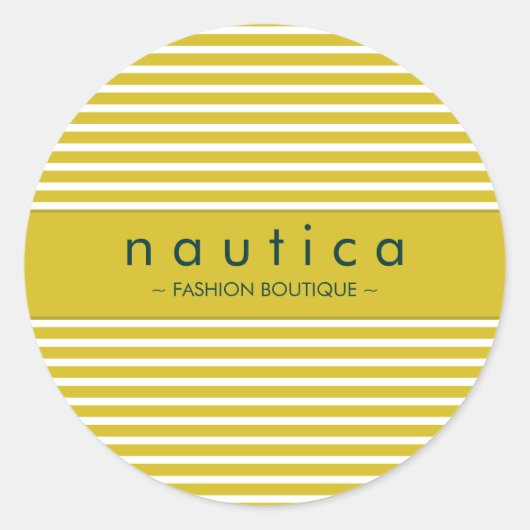 シール： 航海の: ストライプの 16 ラウンドシール (正面)