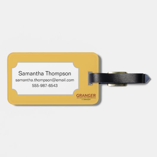 シール: Afl ラゲッジタグ (裏面横)