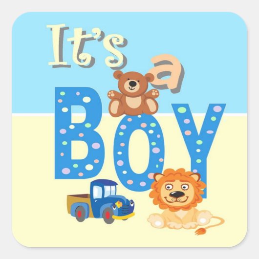 シール – It's A Boy Toys (正面)