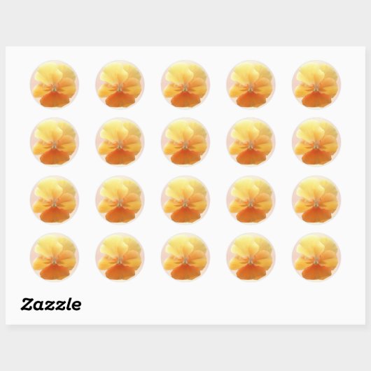 シール – Orange Pansy (シート)