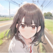 シール Seal|ん??寿司娘 GenerativeAI (正面)