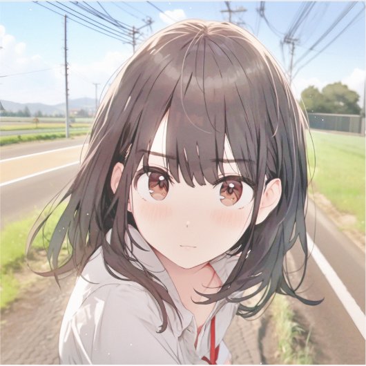 シール Seal|ん??寿司娘 GenerativeAI (正面)