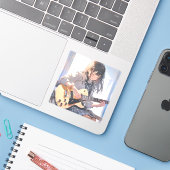 シール Seal|ギターJK 寿司娘 GenerativeAI (ノートパソコンとiPhone)