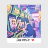 シール Seal｜ゲーセンJK 寿司娘 GenerativeAI (シート)