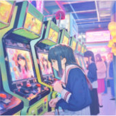 シール Seal｜ゲーセンJK 寿司娘 GenerativeAI (正面)