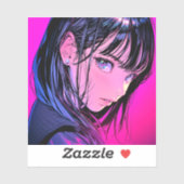 シール Seal｜ドアップJK Close-up｜寿司娘 GenerativeAI (シート)