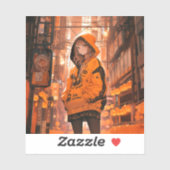 シール Seal|ハロウィンカラー 寿司娘 GenerativeAI (シート)