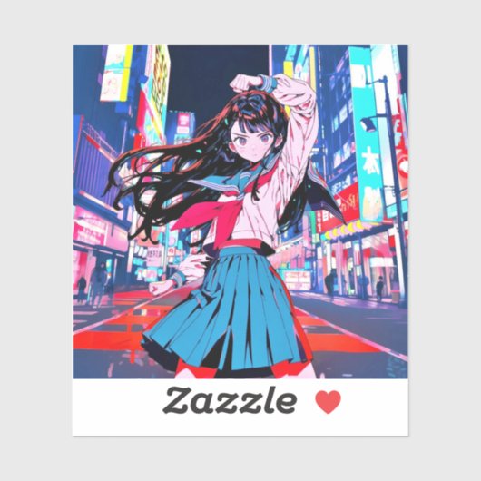 シール Seal|今日もお疲れポーズ 寿司娘 GenerativeAI (シート)