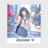 シール Seal|寄り道JK 寿司娘 GenerativeAI (シート)