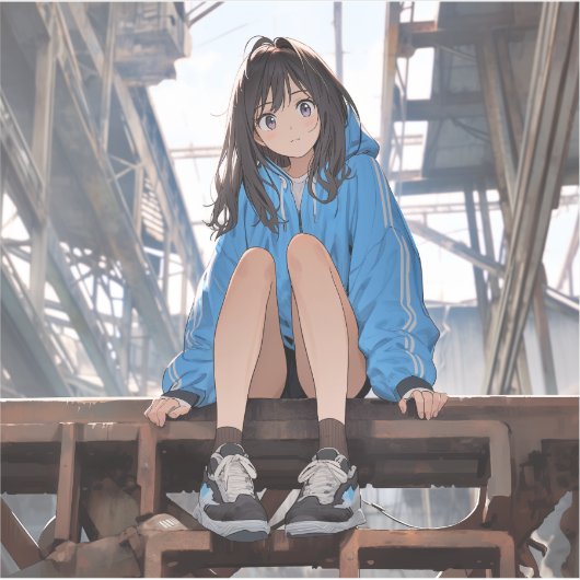 シール Seal｜放課後JK02 寿司娘 GenerativeAI (正面)